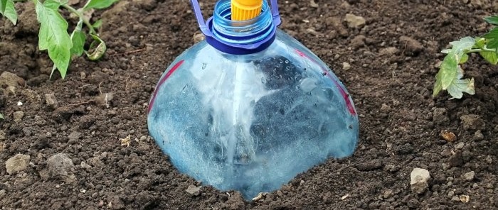 We make free, economical drip irrigation from bottles