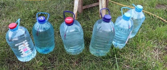 Vi gör gratis, ekonomisk droppbevattning från flaskor