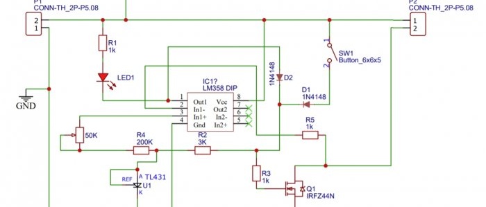 Simple short circuit protection circuit