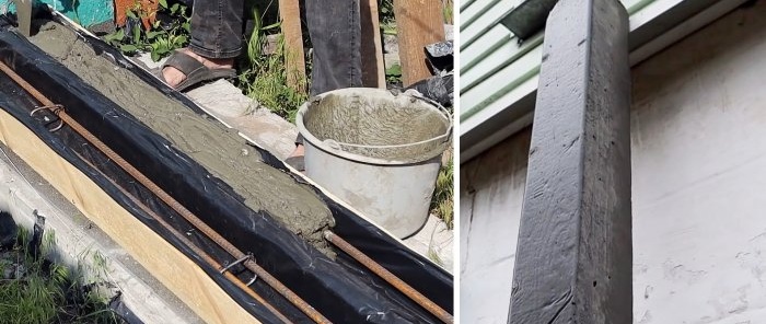 Evde pürüzsüz, düzgün beton sütunlar yapmak için basit bir teknoloji