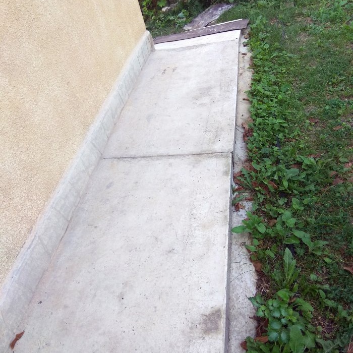 DIY concrete blind area around the house