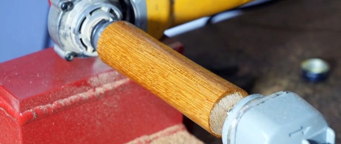 Cómo hacer un torno para madera con una amoladora angular.