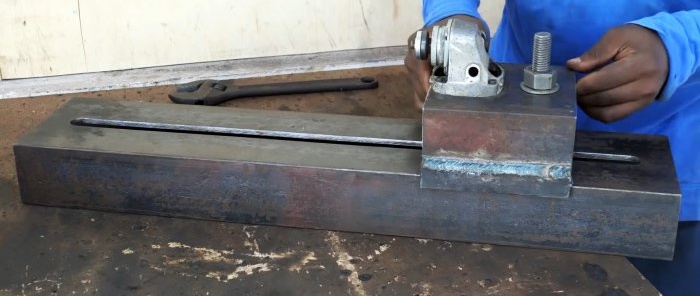 Wie man aus einem Winkelschleifer eine Holzdrehmaschine herstellt