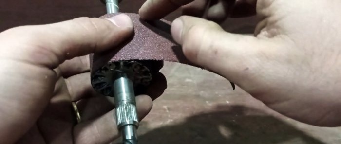 Wie man aus einem ausgebrannten Motoranker einen nützlichen Schleifaufsatz herstellt