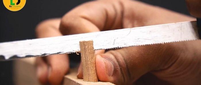 How to install a dowel that cannot be pulled out