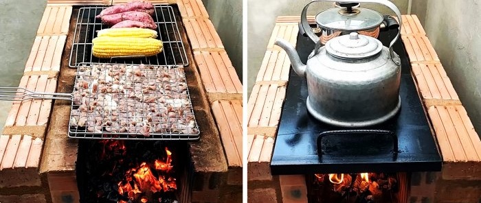 Brick oven-grill Paano madaling gawin ito sa iyong sarili