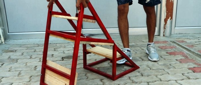 „Pasidaryk pats“ dirbtuvių kopėčių kėdė