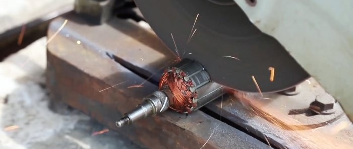 How to assemble a bevel gear for a drill from a broken grinder