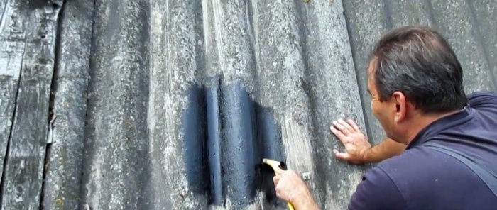 Cách sửa chữa các lỗ trên mái đá phiến một cách đáng tin cậy và hầu như không mất phí bằng chính đôi tay của bạn