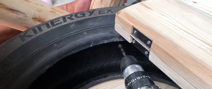 Cómo hacer una silla de exterior con neumáticos viejos