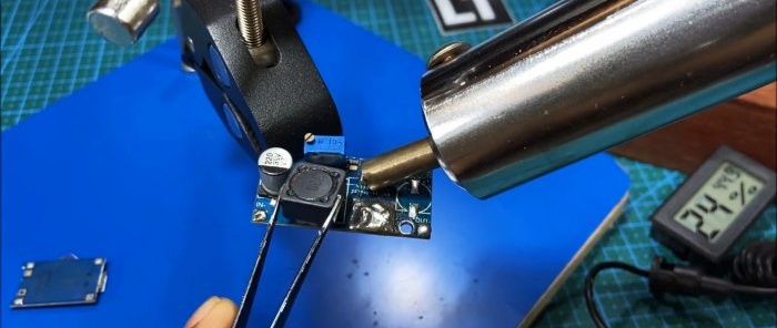 Hoe je een heteluchtpistool maakt voor solderen met een gewone soldeerbout