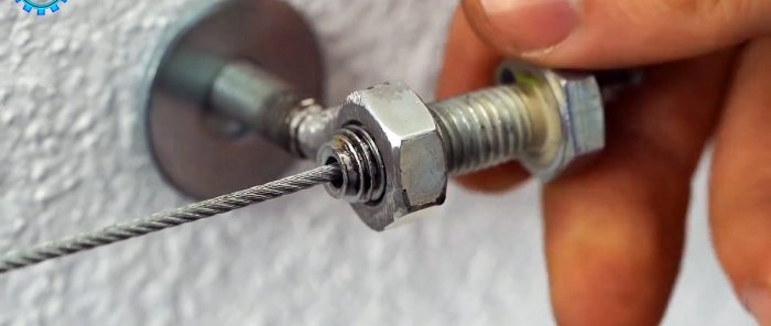 4 ideas para sujetar cables de acero