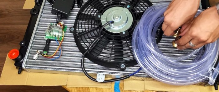 Hoe maak je een airconditioner van auto-onderdelen?