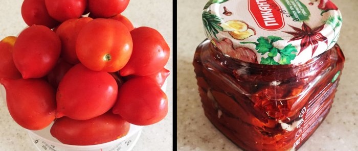 Hur man lagar soltorkade tomater utan torktumlare och bevarar alla deras fördelar