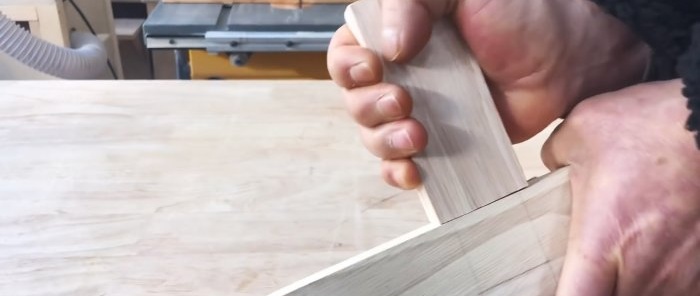 How to make a permanent tongue-and-groove joint