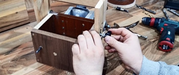 Cómo hacer un accesorio de rectificado y rectificado 2 en 1 para una perforadora a partir de una caja de cambios de amoladora