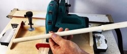 Ako vyrobiť hmoždinky alebo dlhé okrúhle palice s pokosovou pílou