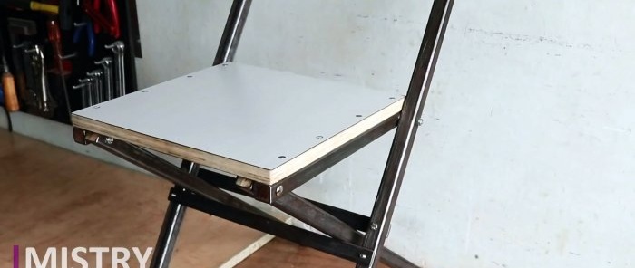 Hogyan készítsünk saját kezűleg tartós és kényelmes összecsukható széket egyszerű anyagokból