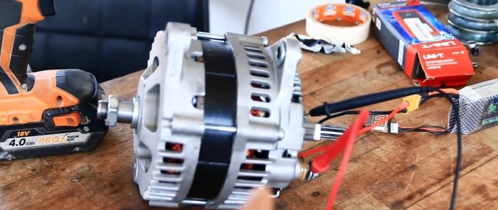 איך להכין גנרטור רוח מגנרטור לרכב ללא שינוי