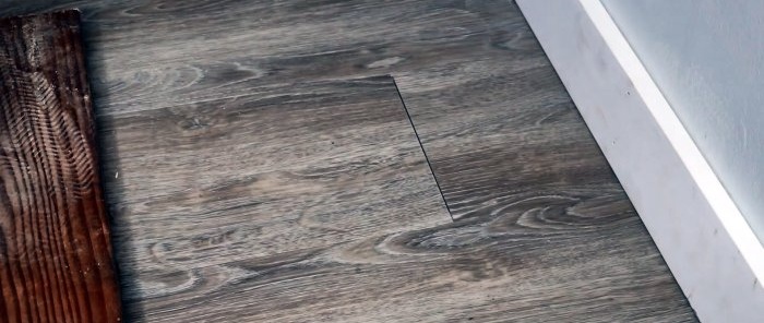 Hogyan távolítsuk el a hézagokat a laminált padlón szétszerelés nélkül