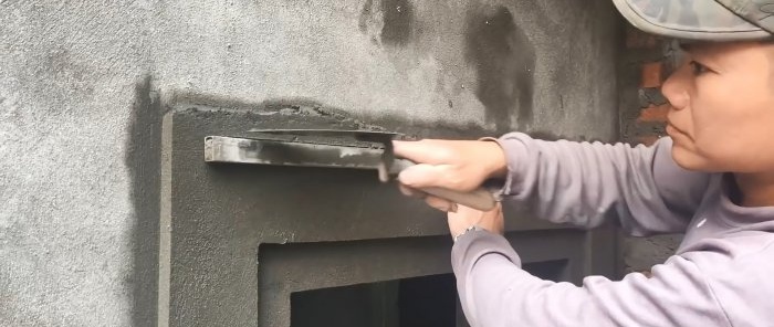 Hoe raam- of deuropeningen te versieren met cementpleister