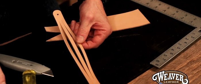 Πώς να πλέξετε μια πλεξίδα χωρίς περιττά κοψίματα και να φτιάξετε ένα απλό βραχιόλι από μια λωρίδα δέρματος