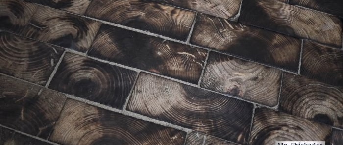 איך להכין רצפת בית מלאכה מקוביות עץ