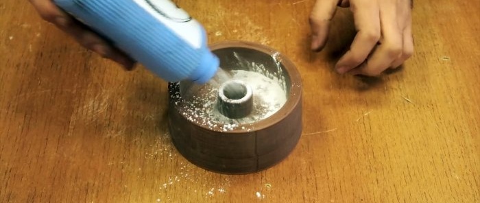 How to cast a pulley for a belt grinder from aluminum