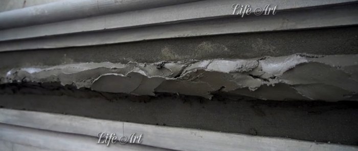 Kā izrotāt fasādi cementa spirāles formā