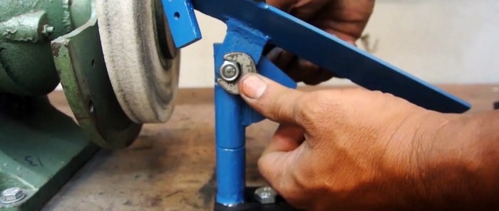 How to make a device for sharpening drills from simple materials