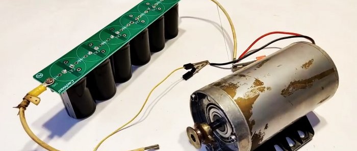 Como fazer uma bateria supercapacitor 12V 100A para qualquer carga
