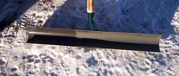 Cum să faci o greblă ușoară pentru îndepărtarea rapidă a zăpezii