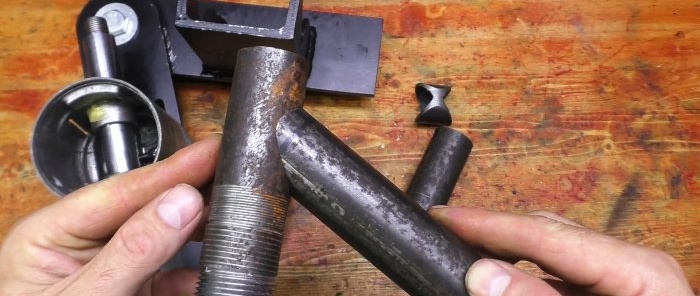 كيفية صنع جهاز لقطع سروج الأنابيب من السيارات الخردة