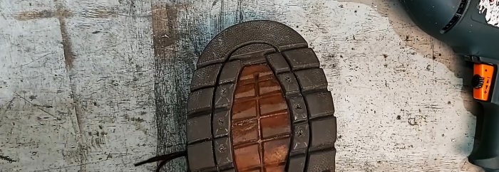 Cómo hacer clavos para zapatos usando clavos de un neumático viejo
