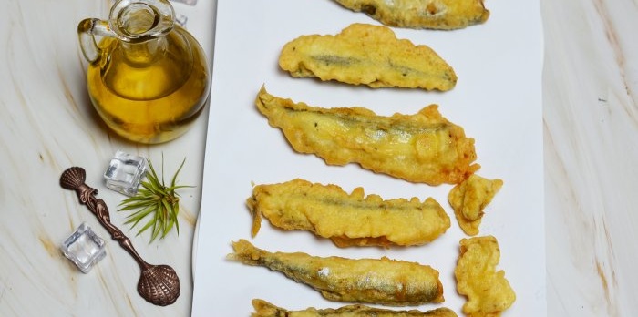 Sådan koger du lodde i tempura-dej
