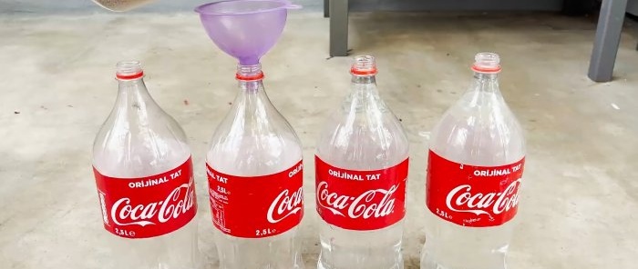 Automata etető automata itatóval PET palackokból baromfi számára