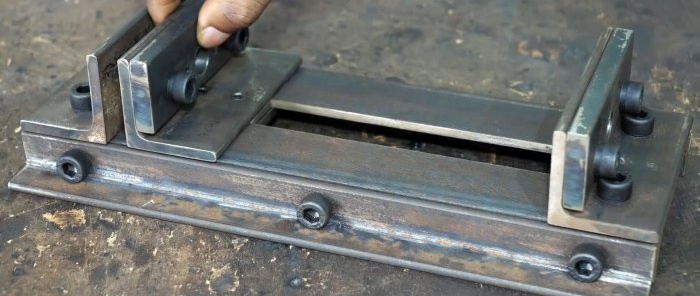 How to cheaply and quickly make a vice from profile remnants without welding