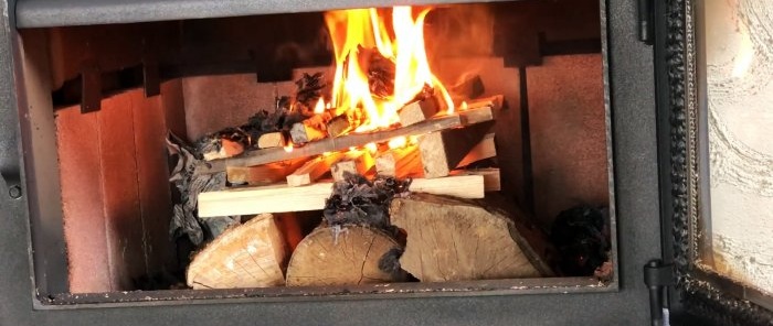 Как да сложим дърва в печка, за да увеличим времето за горене няколко пъти