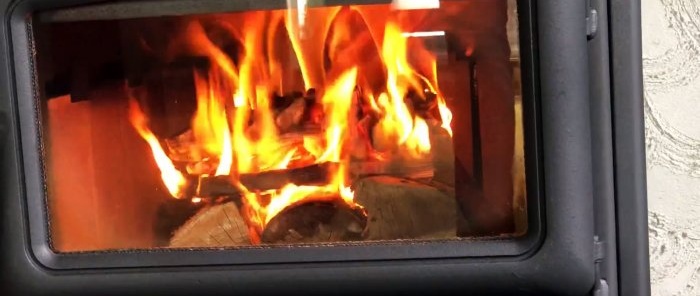 How to put wood in a stove to increase the burning time several times