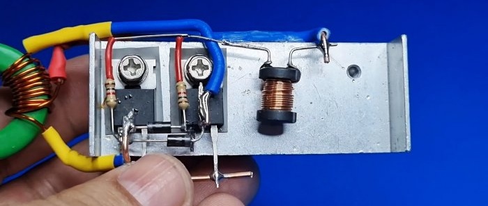 How to make a simple and powerful induction soldering iron with instant heating