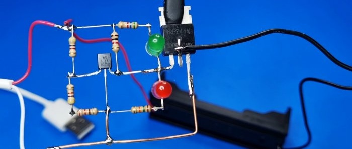 Hur man gör en högprecisionsladdare med indikation för ett 37 V batteri