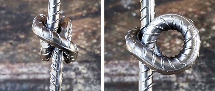Sådan binder du stålarmering uden opvarmning til en søknude
