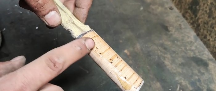 Pemegang pisau kulit kayu birch DIY