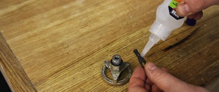How to make an adapter for refilling foam cleaner cylinders
