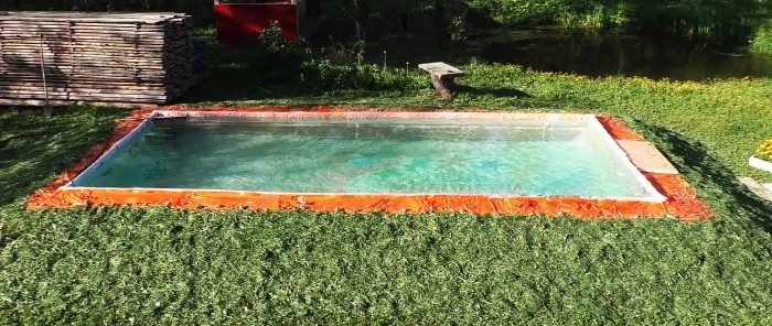 Cómo hacer una piscina enorme por casi nada