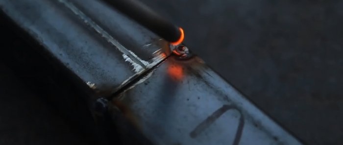 The simplest way to weld thin steel without piercing