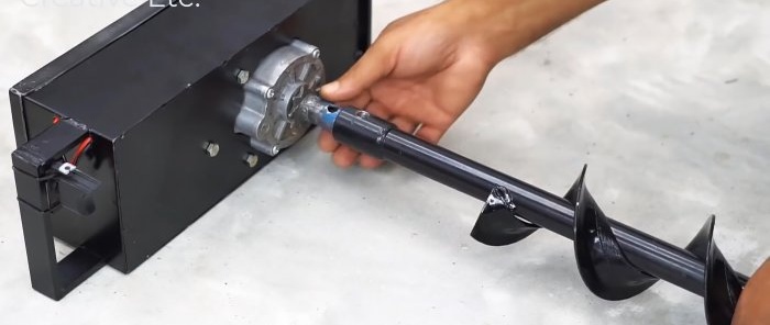 Do-it-yourself battery auger drill