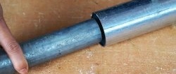 How to weld two metal pipes of different diameters