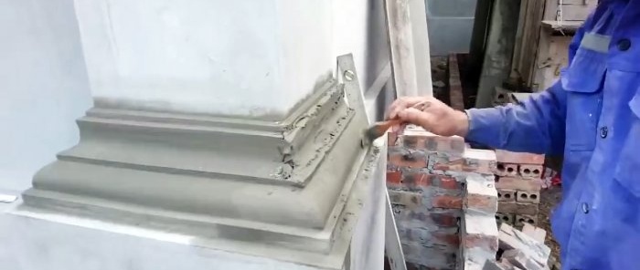 How to beautifully make transitions on plaster columns or pilasters