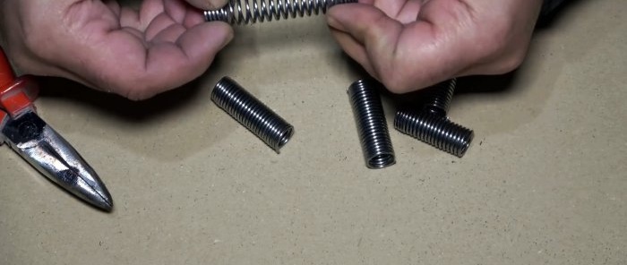 How to make a device for winding springs